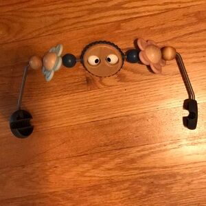 BabyBjorn Wooden Toy Bar - Blue and Brown